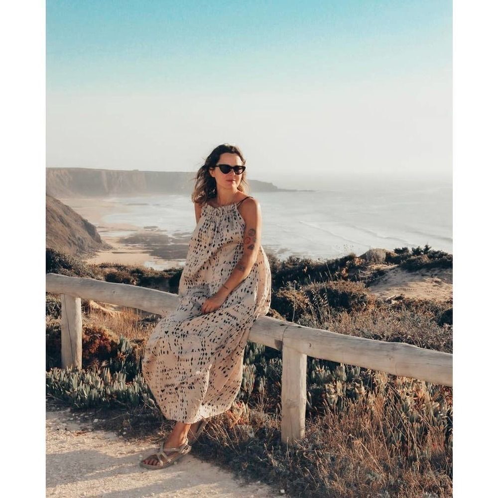 H&M Lyocell Blend Dress Long Blogger Fav New Lined - Picture 5 of 7